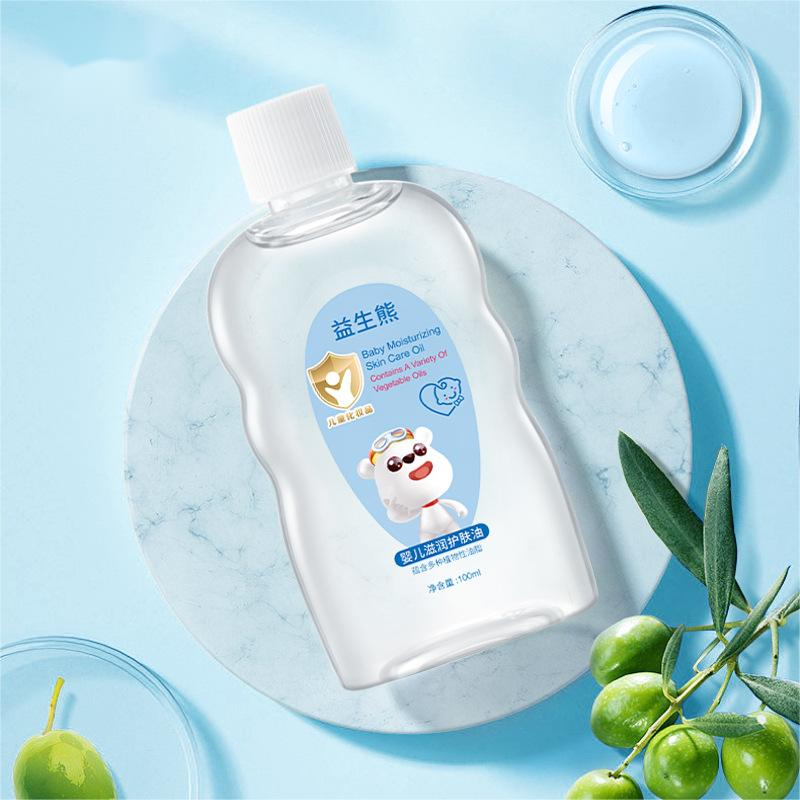 Trẻ sơ sinh, trẻ sơ sinh, dầu cho bé, dưỡng ẩm cơ thể, massage và massage, thích hợp cho toàn thân, dầu chăm sóc da 100ml