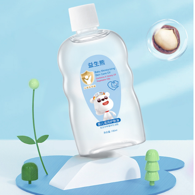 Trẻ sơ sinh, trẻ sơ sinh, dầu cho bé, dưỡng ẩm cơ thể, massage và massage, thích hợp cho toàn thân, dầu chăm sóc da 100ml