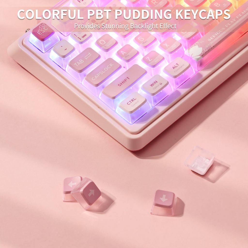 Kzzi Bàn Phím Cơ gaming kezhi k75 pro + Không Dây 80% rgb Màu Vàng / Bạc