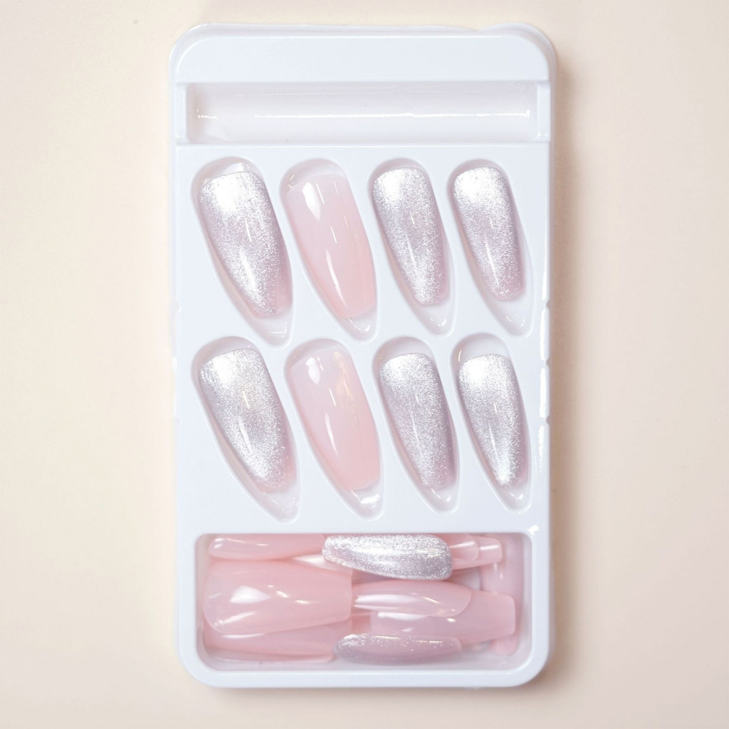 Bộ 24 Móng Tay Giả Dài Kèm 24 Keo Dán