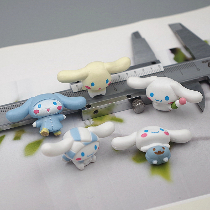 Bộ 5 Mô Hình Nhân Vật Hoạt Hình sanrio Nhật Bản 2cm Bằng pvc