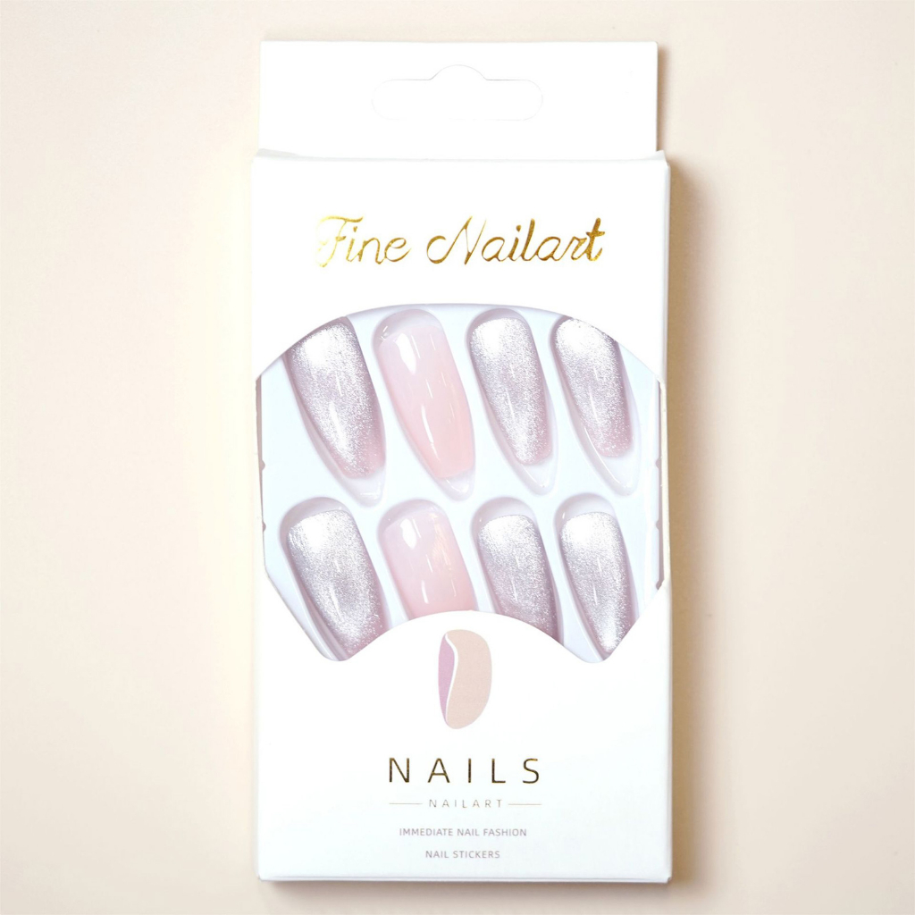 Bộ 24 Móng Tay Giả Dài Kèm 24 Keo Dán