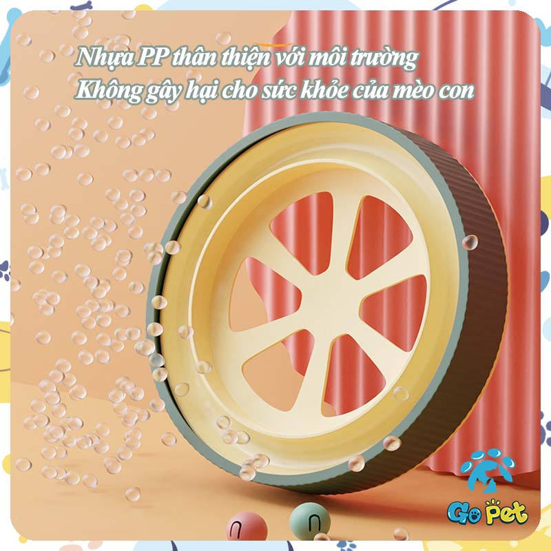 Bảng cào móng mèo hình tròn kèm đồ chơi vui nhộn Lõi bên trong có thể thay thế