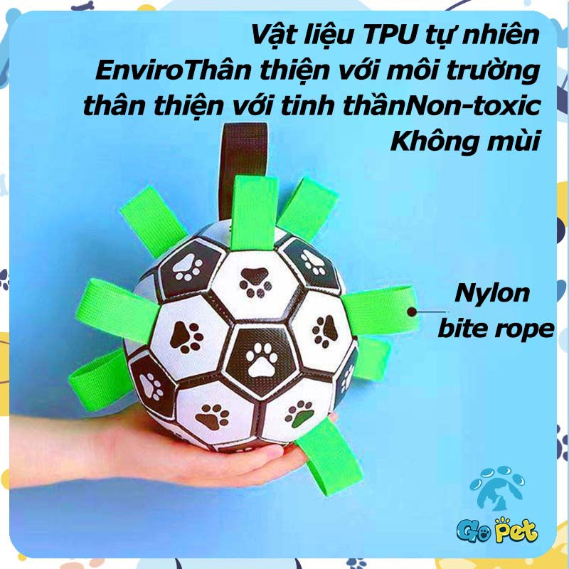 TPU chó cưng bóng đá chống cắn chó nghiến răng tự hi đồ chơi cưng tương tác đào tạo chuyên dụng