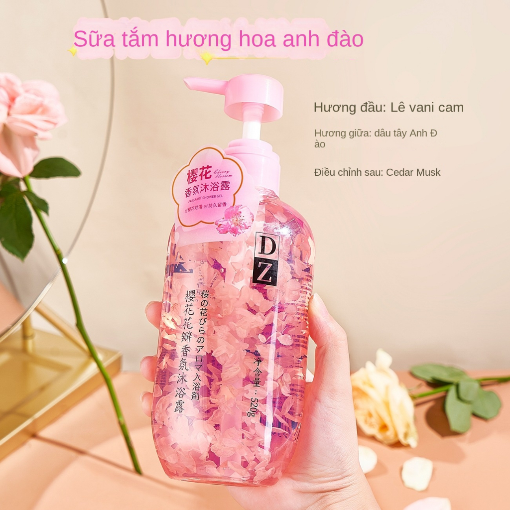 Gel Tắm Hương Hoa Anh Đào Dưỡng Ẩm Da