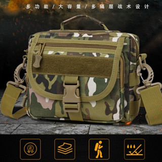túi chiến thuật đeo chéo Túi Đeo Chéo Một Bên Vai Họa Tiết Rằn Ri Đa Chức Năng Chống Thấm Nước Cho Nam túi chiến thuật đeo chéo