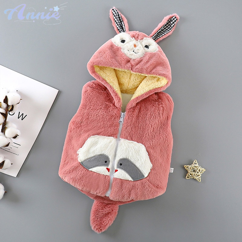 Annie Áo Khoác Không Tay Dày Dặn Giữ Ấm Dành Cho Bé Trai Và Bé Gái