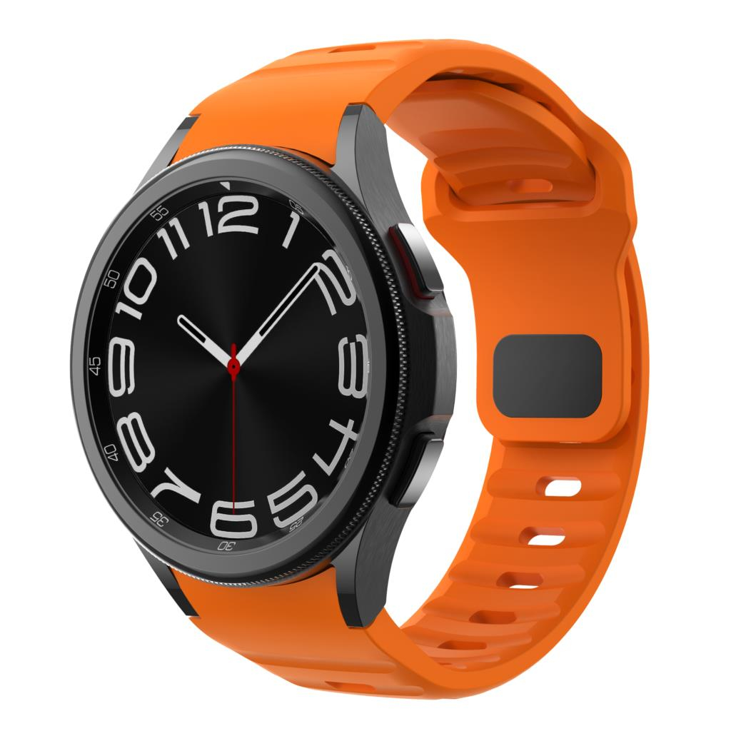 Dây đeo silicon chính thức Tương thích với Samsung Galaxy Watch 6 4 Classic 5 pro 44mm 40mm 47mm 43m