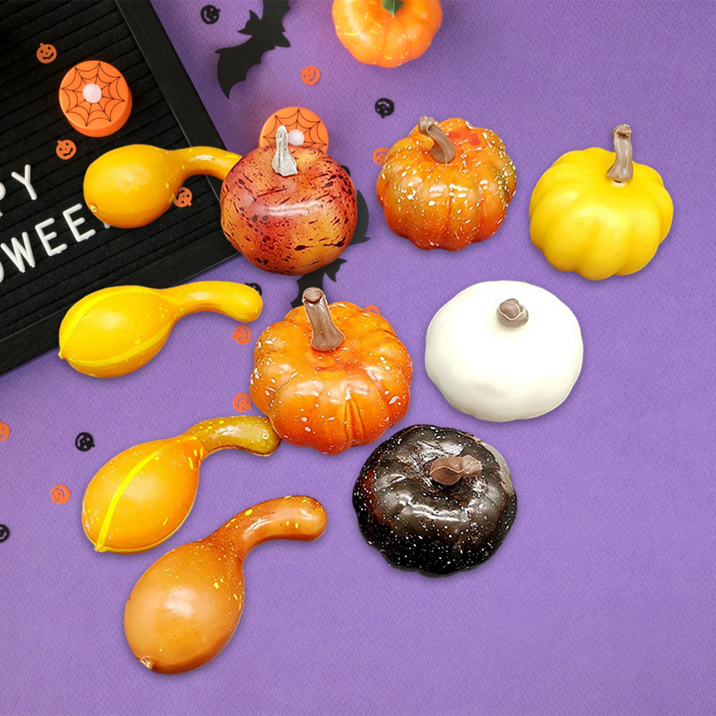 Bí ngô nhân tạo Halloween Ngày lễ tạ ơn trang trí nhà cửa trang trí sân vườn cho đám cưới Tiệc Halloween