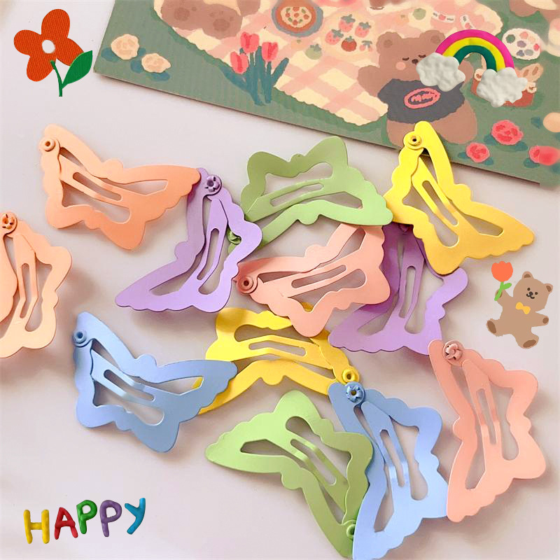 🎀 yakult 🎀Kẹp tóc hình bướm đầy màu sắc cho bé gái kẹp tóc bên hông kẹp tóc nhỏ kẹp tóc dễ thương y2k bb kẹp