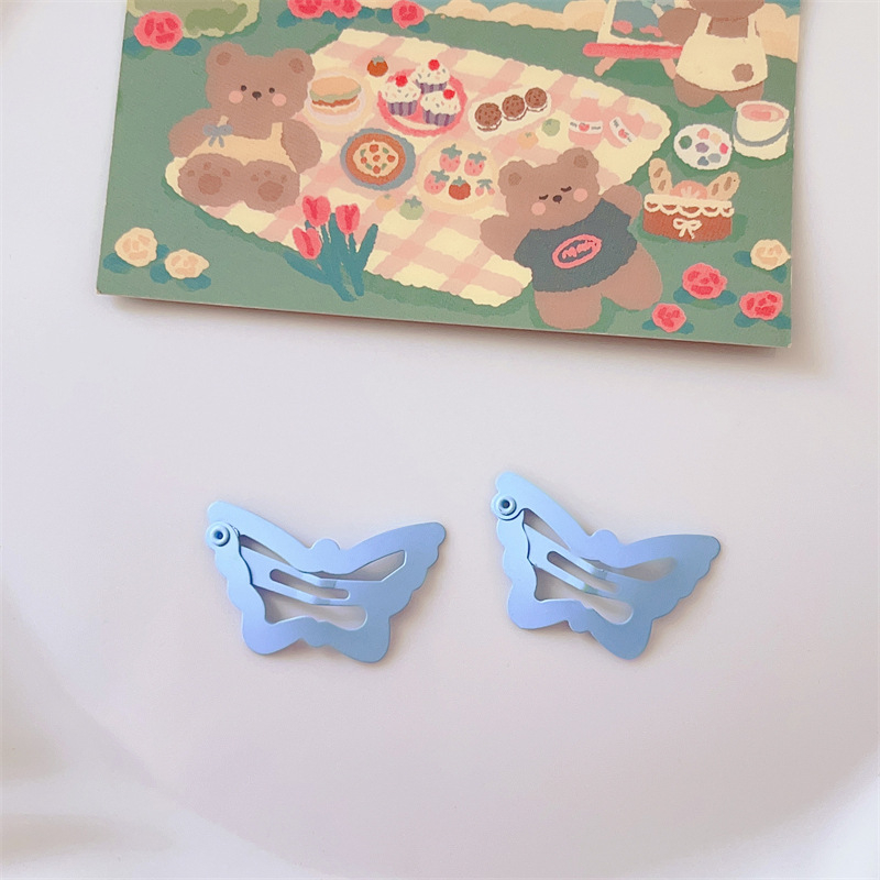 🎀 yakult 🎀Kẹp tóc hình bướm đầy màu sắc cho bé gái kẹp tóc bên hông kẹp tóc nhỏ kẹp tóc dễ thương y2k bb kẹp