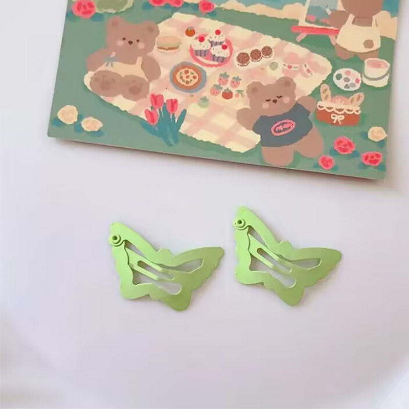 🎀 yakult 🎀Kẹp tóc hình bướm đầy màu sắc cho bé gái kẹp tóc bên hông kẹp tóc nhỏ kẹp tóc dễ thương y2k bb kẹp