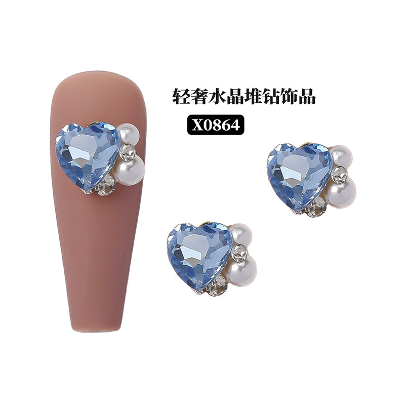 Sản Phẩm Nâng Cao Móng Tay Pha Lê Kim Cương Hoàn Thiện Siêu Lấp Lánh Hình Chữ Nhật Góc Phải Trang Trí Móng Thủ Công