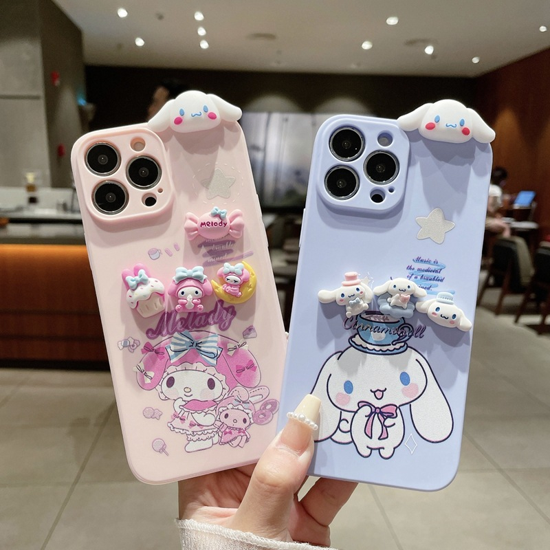 Ốp Điện Thoại Mềm Hình melody cinnamoroll Sơn Màu Cho iphone 15 14 13 12 11 pro max 6 6s 7 8 plus x xs max xr