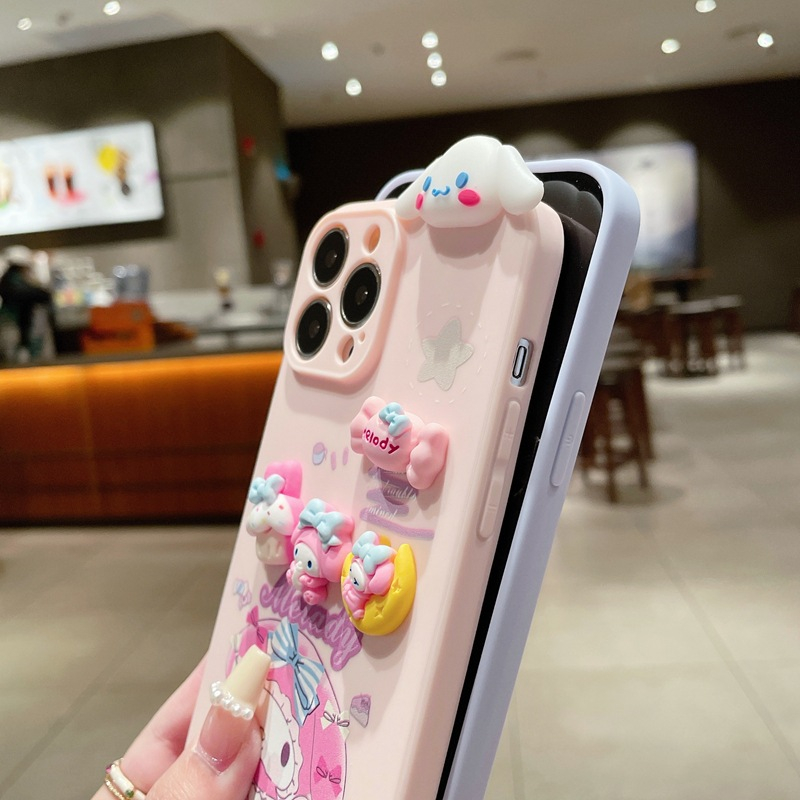 Ốp Điện Thoại Mềm Hình melody cinnamoroll Sơn Màu Cho iphone 15 14 13 12 11 pro max 6 6s 7 8 plus x xs max xr