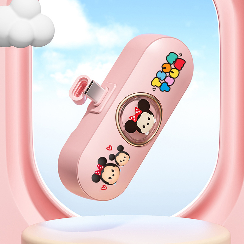 DISNEY Pin Sạc Dự Phòng 5000mah ctdx16 2 Trong 1 Loại c Hình mickey / minnie / Gấu / Người Ngoài Hành Tinh