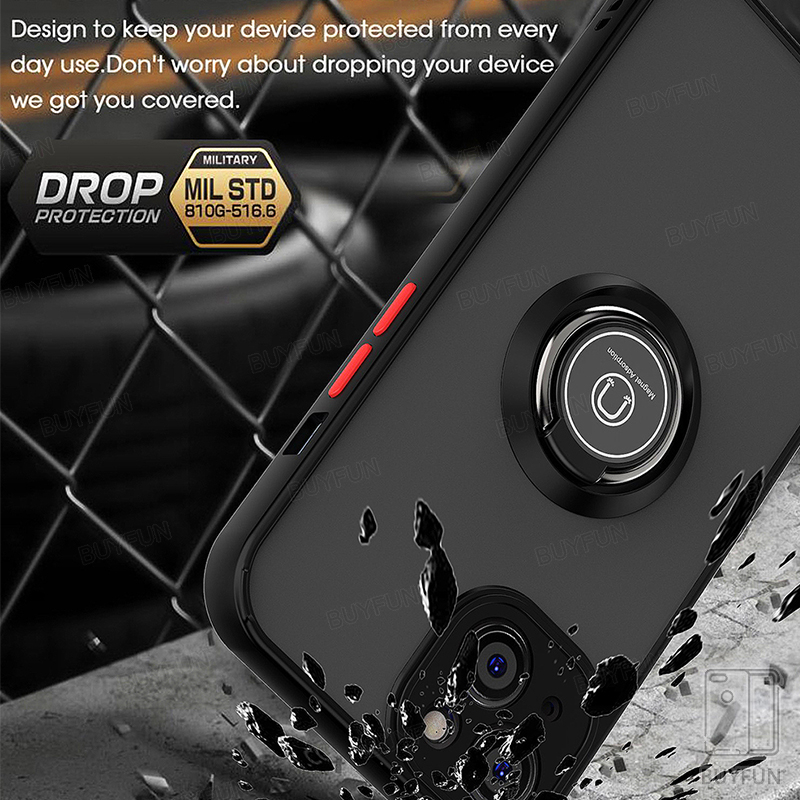 Armor Stand Protection Phone Case For iphone 14 13 12 11 pro max Ring Holder Bracket Back Cover