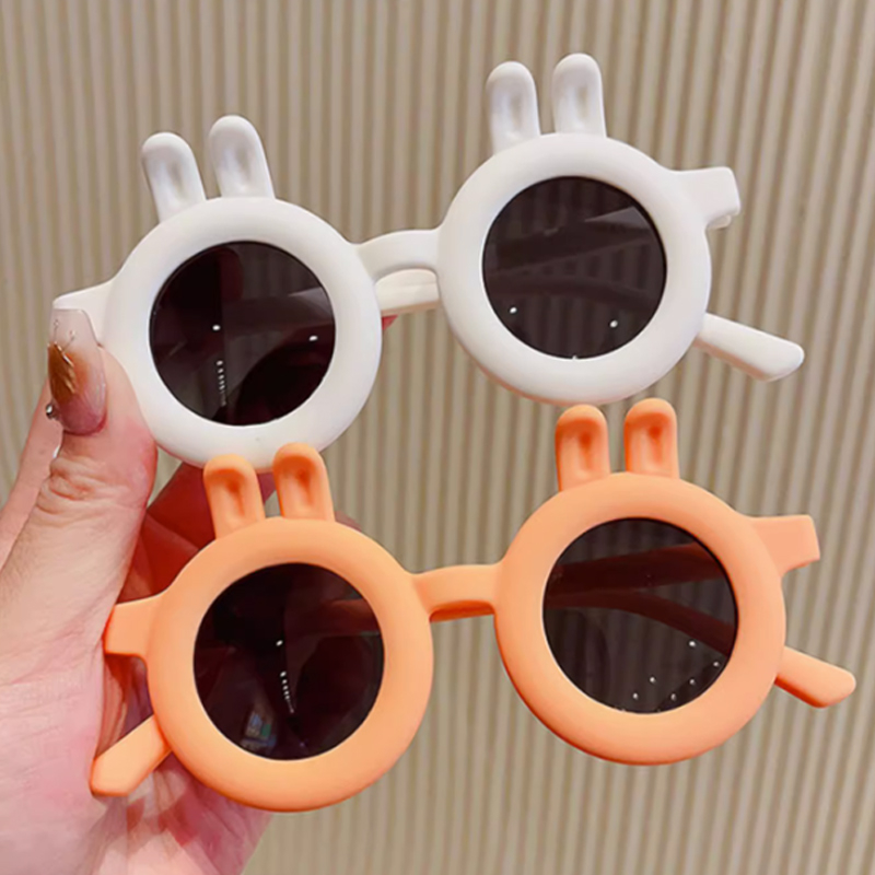 Beautycoco🍊Kính râm UV gọng dẻo cho bé mắt tai thỏ