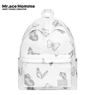 Mr. ace Homme 2060 ba lô nữ Đại học Schoolbag Phản quang Bướm Ba lô thông thường Túi máy tính