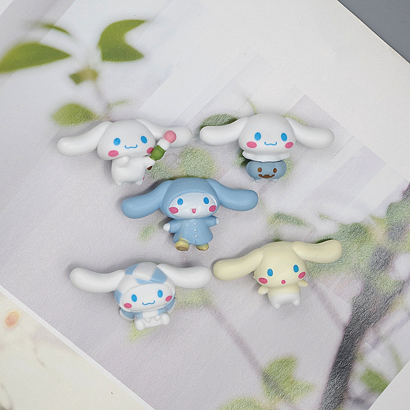 Bộ 5 Mô Hình Nhân Vật Hoạt Hình sanrio Nhật Bản 2cm Bằng pvc