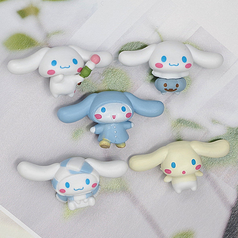 Bộ 5 Mô Hình Nhân Vật Hoạt Hình sanrio Nhật Bản 2cm Bằng pvc