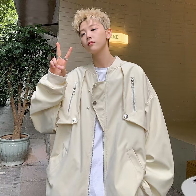 YOUTANG Áo Khoác Bóng Chày Phong Cách Đường Phố Mỹ Thời Trang Mùa Thu Cho Nam Và Nữ