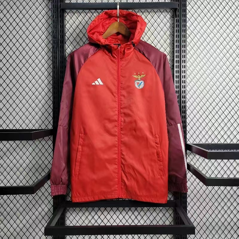 Áo Khoác Câu Lạc Bộ Bóng Đá benfica Màu Đỏ Size 23-24 Mới Cho Nam