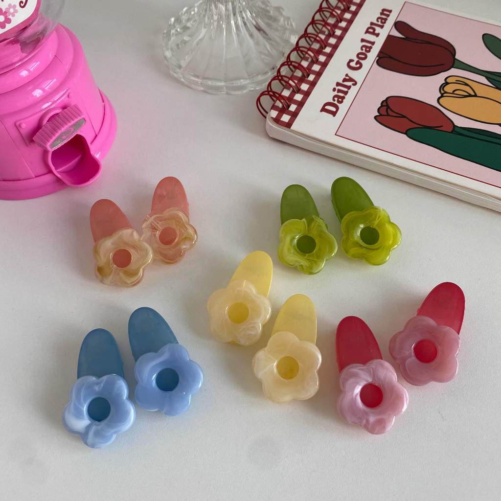 Kẹp Tóc mini Hình Hoa Thời Trang Hàn Quốc Dễ Thương y2k