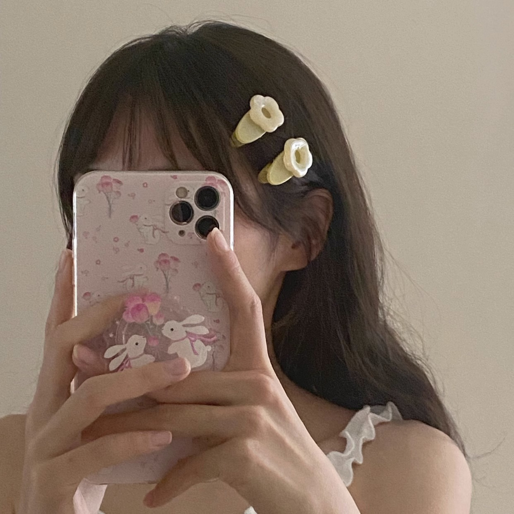 Kẹp Tóc mini Hình Hoa Thời Trang Hàn Quốc Dễ Thương y2k