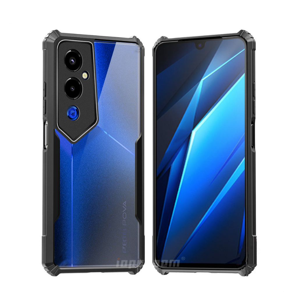Vỏ Bao Da Điện Thoại acrylic Trong Suốt Chống Sốc Cho Tecno Pova Neo 3 Case Pova 5 Pro 4 2 Ốp