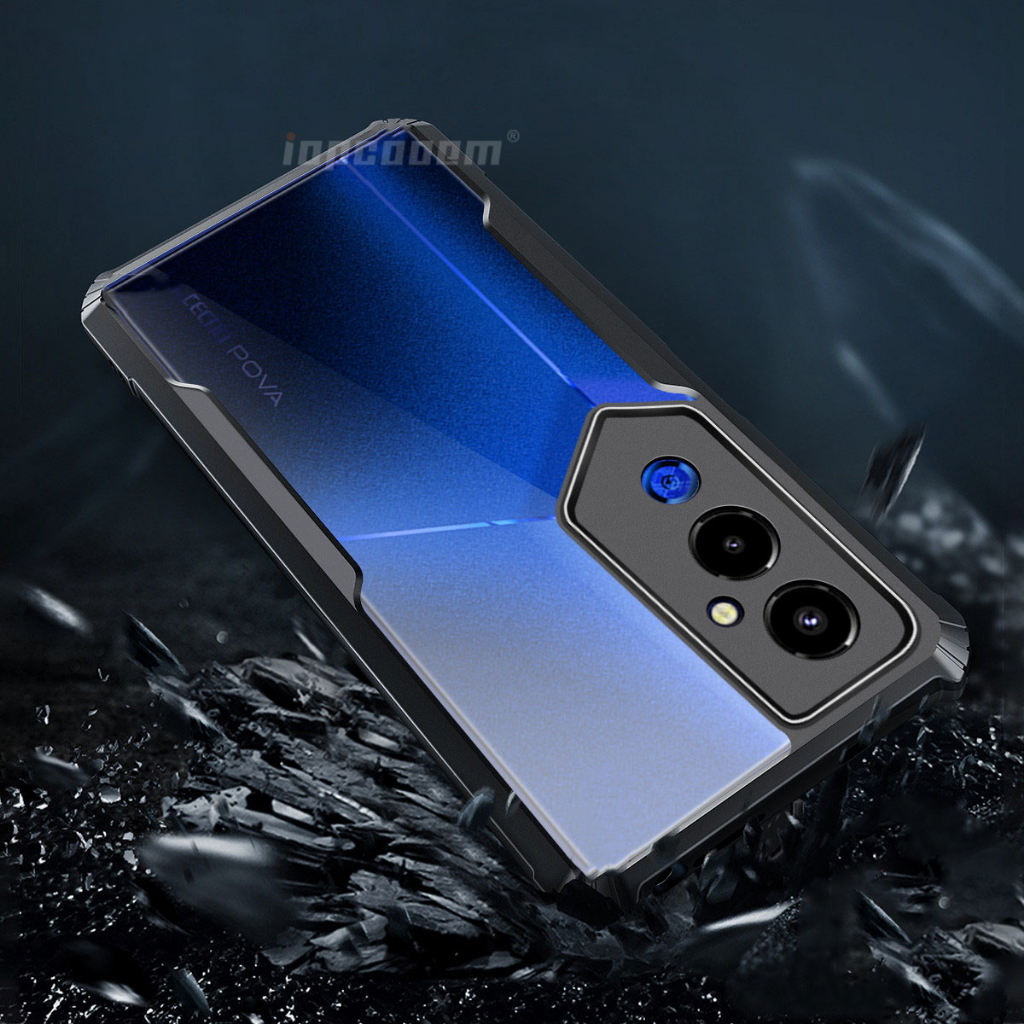 Vỏ Bao Da Điện Thoại acrylic Trong Suốt Chống Sốc Cho Tecno Pova Neo 3 Case Pova 5 Pro 4 2 Ốp