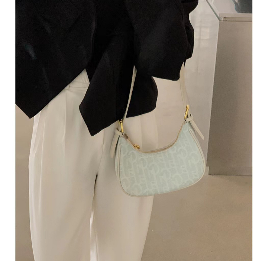 Túi đeo chéo nữ BEIBAOBAO hình bán nguyệt thời trang trendy