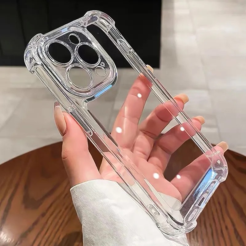 Ốp Lưng Silicon Cứng Chống Sốc Có Túi Khí Cho for iPhone 15 14 Pro Max 11 12 Pro Max XR X XS
