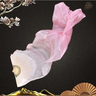 1 Quạt Múa Lụa Dài 1.8M Màu Hồng gradient Xinh Xắn