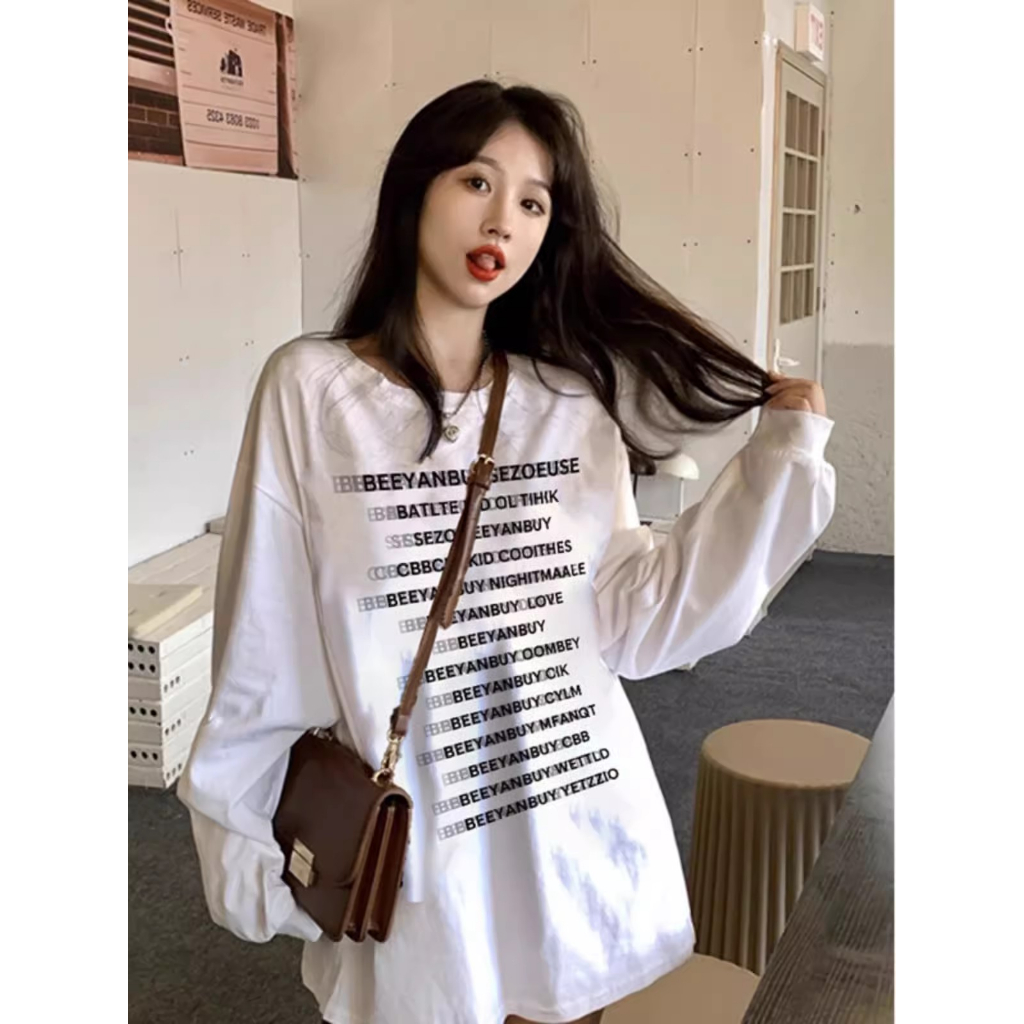 Áo sweater Tay Dài oversize Phong Cách Thời Trang Hàn Quốc Cho Nữ