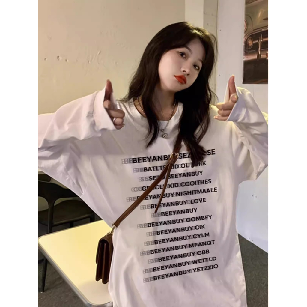 Áo sweater Tay Dài oversize Phong Cách Thời Trang Hàn Quốc Cho Nữ