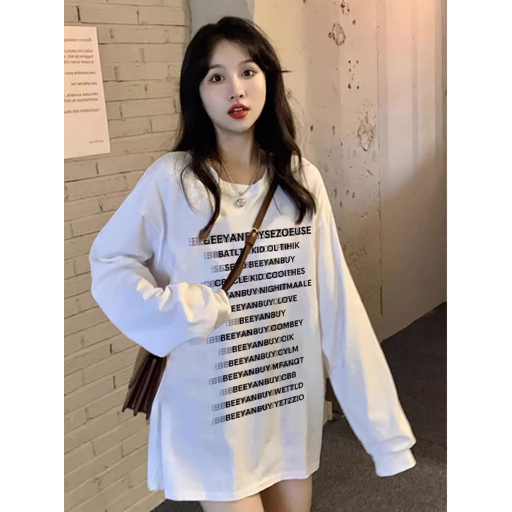 Áo sweater Tay Dài oversize Phong Cách Thời Trang Hàn Quốc Cho Nữ