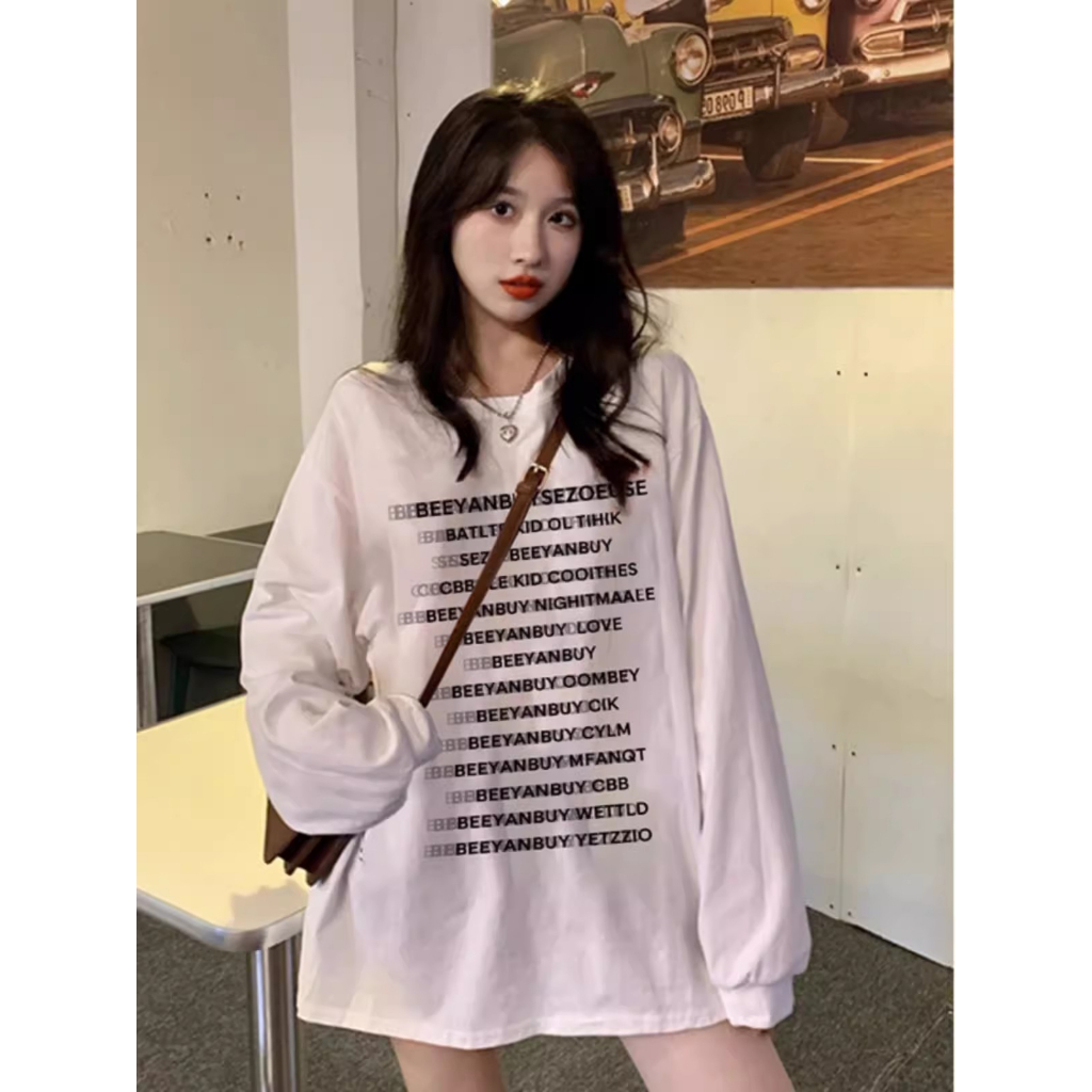Áo sweater Tay Dài oversize Phong Cách Thời Trang Hàn Quốc Cho Nữ