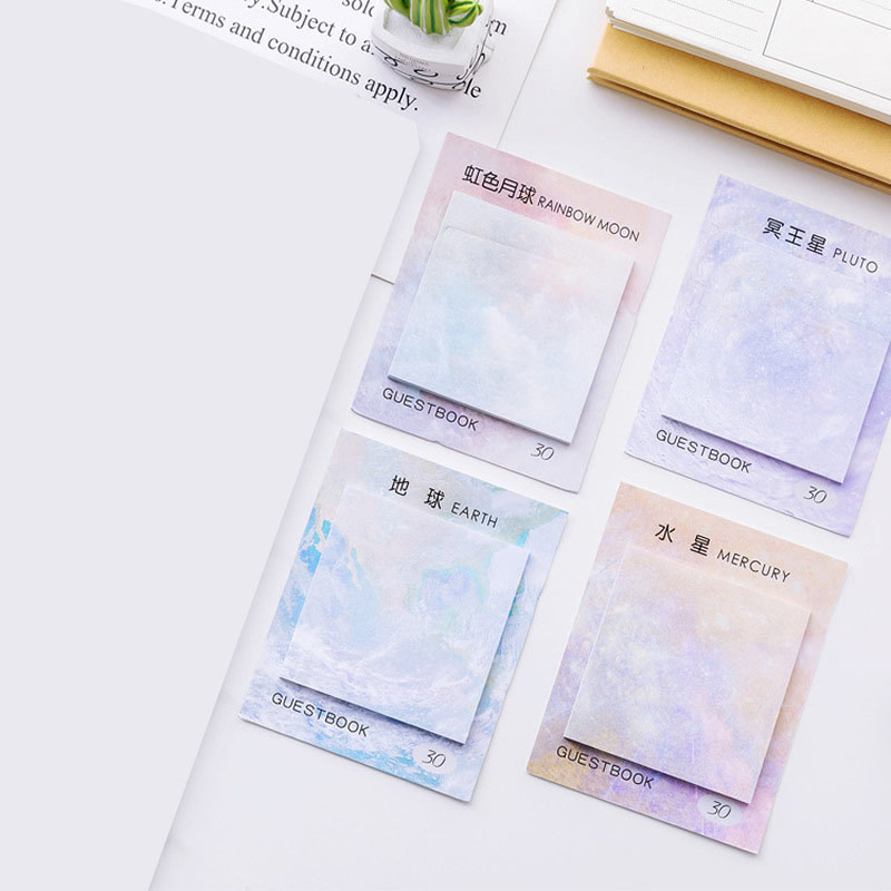 Miumiua🔮Giấy Dán Ghi Chú Hình Các Hành Tinh Tiện Dụng Note
