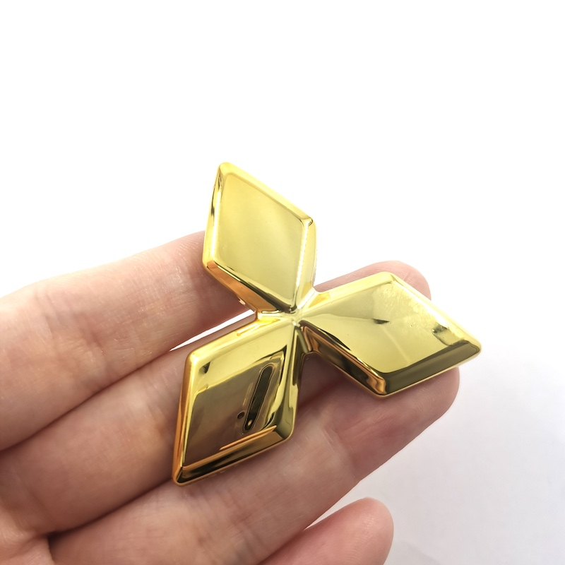 Nhãn dán trang trí vô lăng xe hơi Mitsubishi