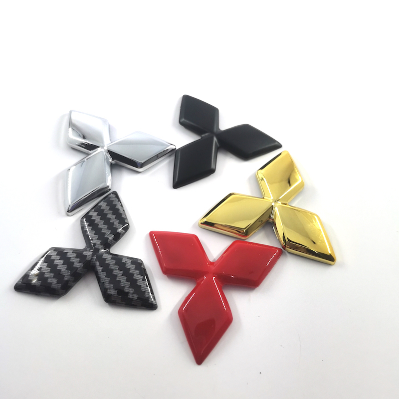 Nhãn dán trang trí vô lăng xe hơi Mitsubishi