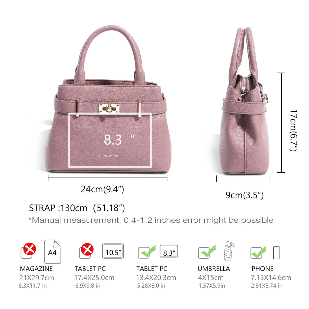 Túi Xách Da pu Đeo Chéo David Jones Paris Cho Nữ
