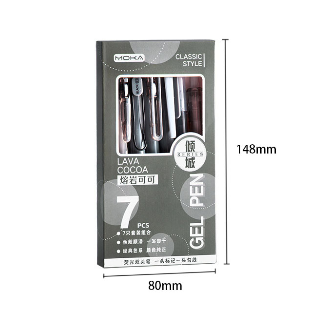 Letit | Dopamine Bút Bi Mực Đen Ngòi 0.5mm Cho Học Sinh
