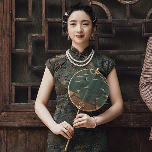 Vòng cổ Hai Lớp Đính Hạt Giả Ngọc Trai