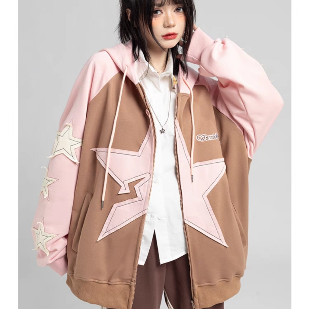 Esea Áo Khoác Dài Tay Có Mũ Trùm Dáng Rộng Thời Trang Nhật Bản Mới Cho Cả Nam Và Nữ