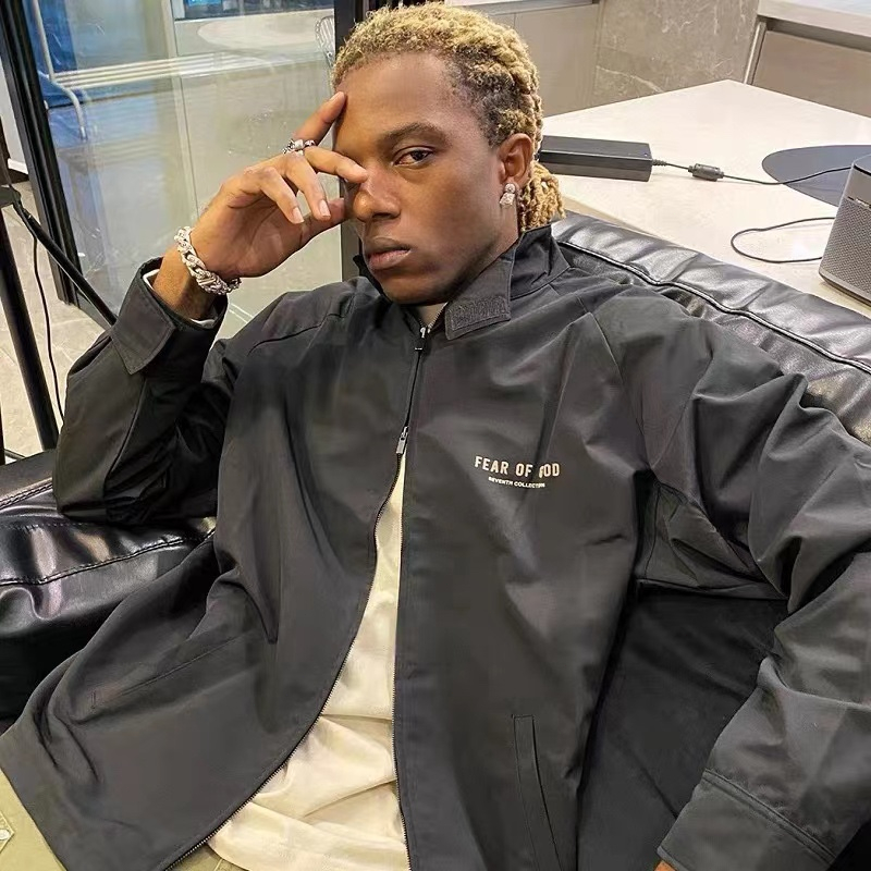 Áo Khoác Dáng Rộng Trọng Lượng Nhẹ Phong Cách Đường Phố Mới Cho Nam