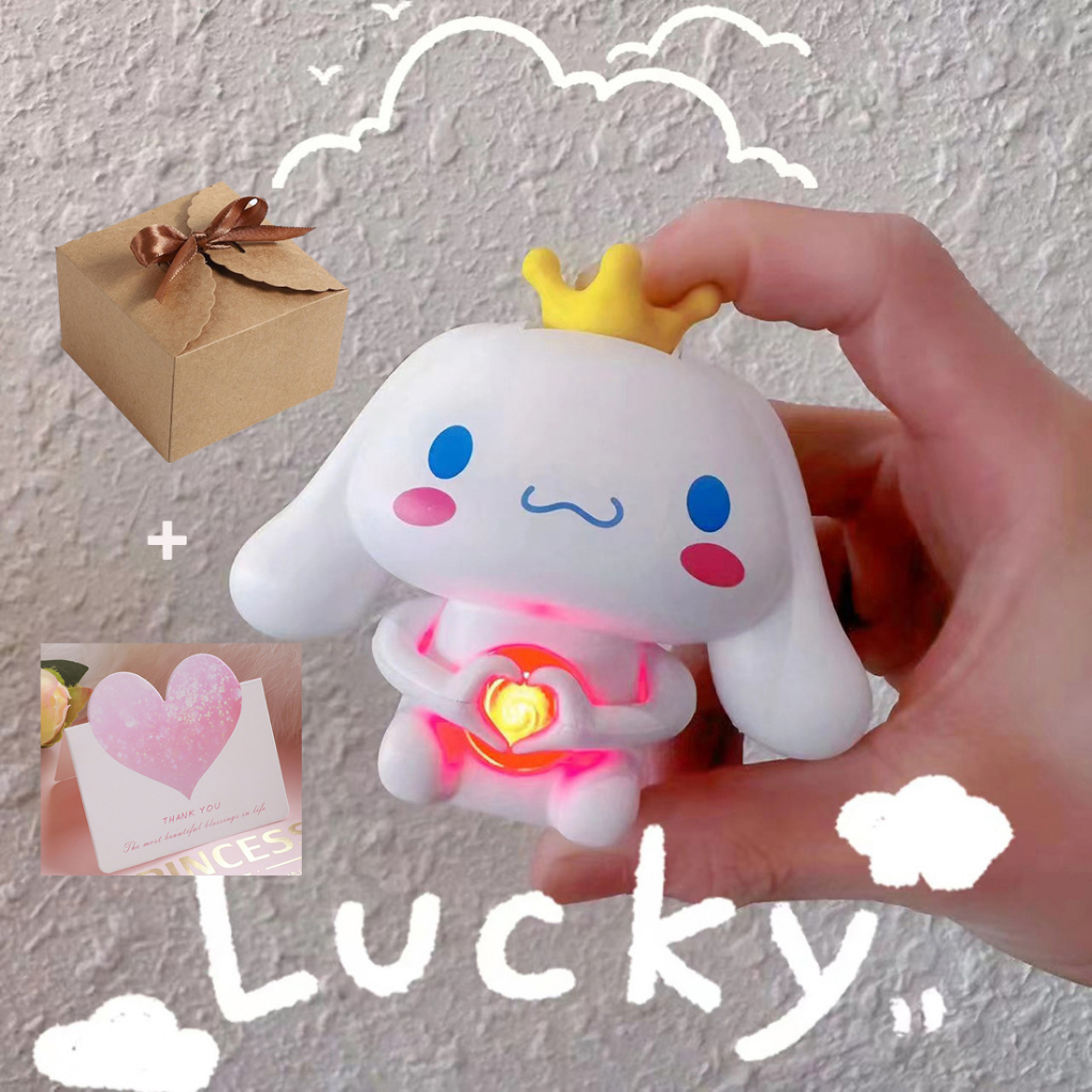 Đồ Chơi Người Ngoài Hành Tinh Hình Cinnamoroll Phát Sáng Trong Đêm