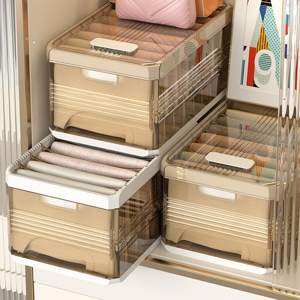 NiceOne Tủ Quần Áo Quần Áo Tổ Chức Ngăn Đựng Quần Áo Hộp Bảo Quản Có Thể Gập Lại Hộp Bảo Quản Quần Áo Lớn