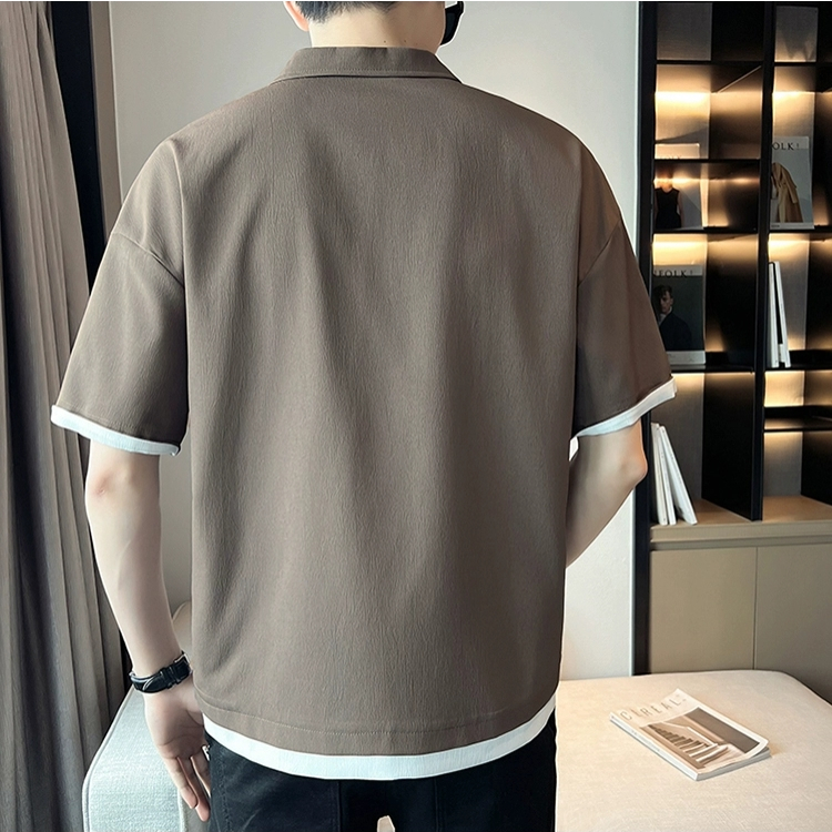 Áo phông nam ngắn tay cao cấp cotton polo Tay Lỡ Thời Trang Mùa Hè
