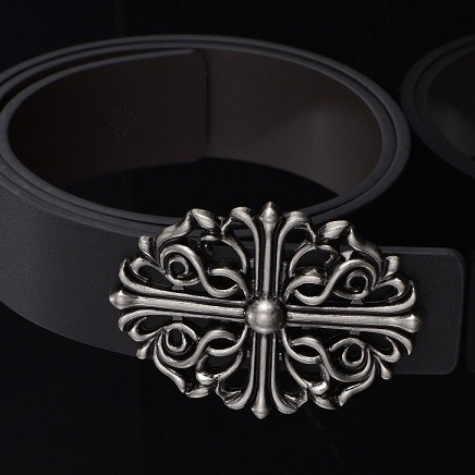 Thắt Lưng Da Khóa Chữ ch Trơn Màu Cho Nam